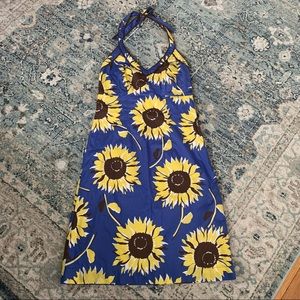 Boden sun flower halter dress